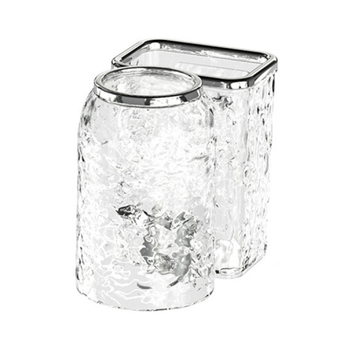 Bathroom Toothbrush Organizer Household Multifunctional Storage Rack, Single Cup Transparent