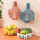 Hollowed-out fruit bowl, household fruit drainer, kitchen vegetable washing plastic basin (orange) 4