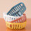 Hollowed-out fruit bowl, household fruit drainer, kitchen vegetable washing plastic basin (orange) 5