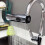 Multi-functional Flying Rain Waterfall Spout Connector Kitchen Faucet Splash Universal Swivel Bubbler,Silver 6
