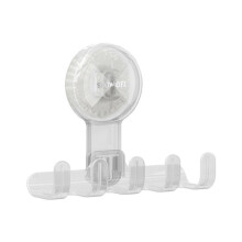 Multifunctional Household Suction Cup Hook Storage Rack Traceless Adhesive Hook(Transparent)