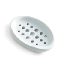 TM17005 2-in-1 Bathroom Draining Brush and Soap Dish (Blue)