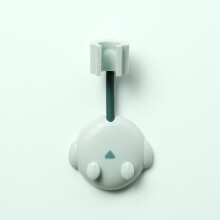 JM049 Cartoon Shower Head Holder, Universal Adjustable Multifunctional Shower Head Accessory Base Fixer (Green)