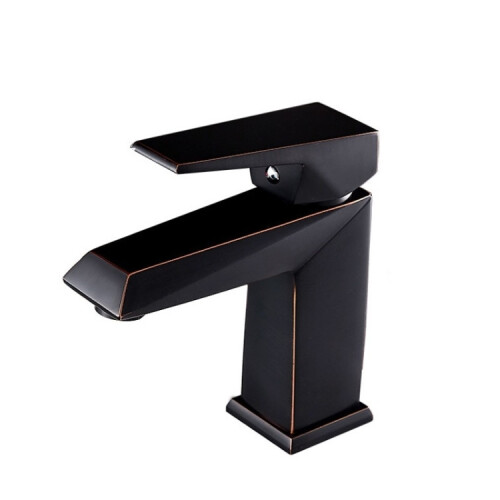 Rubinetto per bagno con acqua calda e fredda, colore nero, codice 99508.