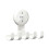 Multifunctional suction cup hook for household use, non-marking adhesive hook (white) 1