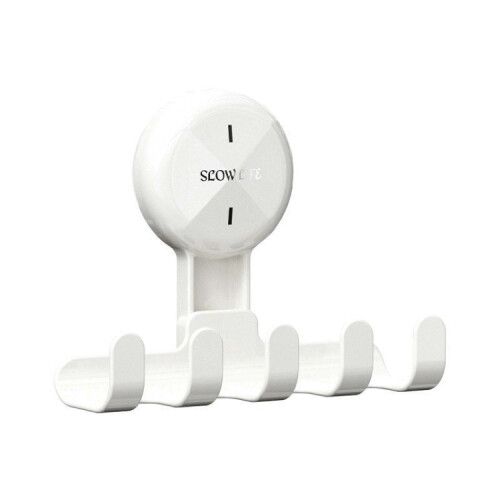 Multifunctional suction cup hook for household use, non-marking adhesive hook (white)