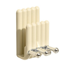 Electric Toothbrush Holder Minimalist Wall-Mounted Toothbrush Mouthwash Cup Hanging Storage Rack(Cream Style)