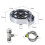 Automatic Faucet High Pressure Spray Washer, Silver+Soft Hose+G1/2 Three-way 2