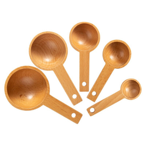 Beech Wood Measuring Scoops 2 Pack 2
