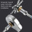 Automatic Faucet High Pressure Spray Washer, Silver+Soft Hose+G1/2 Three-way 6