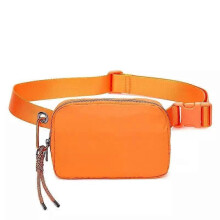 (orange) Crossbody Fashionable Waist Bag  Lightweight and Portable