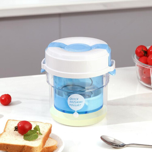Yogurt Filter Homemade Greek Cheese Strainer Whey Cold Drain Separator Strainer Drainer Container(Blue) 1
