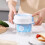 Yogurt Filter Homemade Greek Cheese Strainer Whey Cold Drain Separator Strainer Drainer Container(Blue) 4