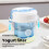 Yogurt Filter Homemade Greek Cheese Strainer Whey Cold Drain Separator Strainer Drainer Container(Blue) 5