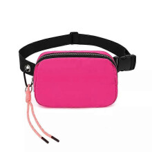 (rose red) Crossbody Fashionable Waist Bag  Lightweight and Portable