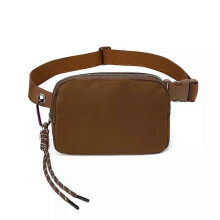 (brown) Crossbody Fashionable Waist Bag  Lightweight and Portable