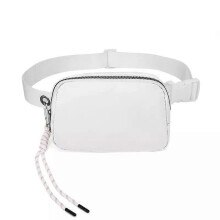 (white) Crossbody Fashionable Waist Bag  Lightweight and Portable