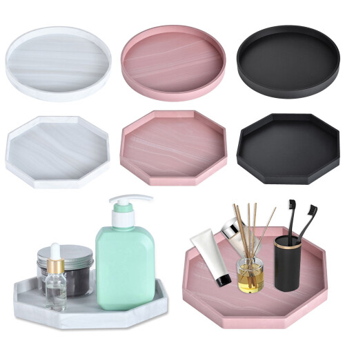 Decorative silicone countertop tray for kitchen and 1