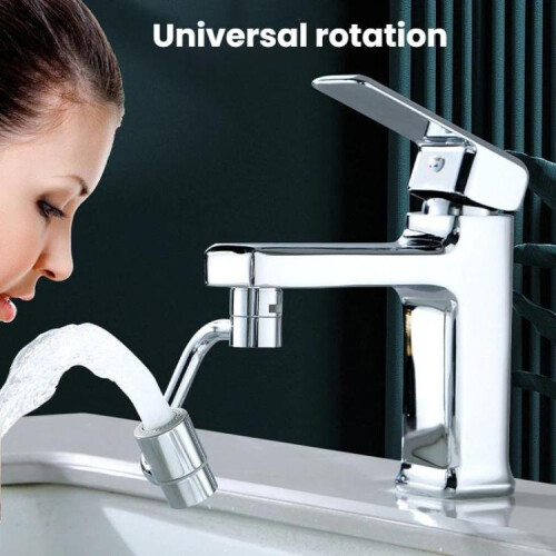 Universal Faucet Extender Kitchen Splash-Proof Faucet Rotatable Aerator Nozzle, 1