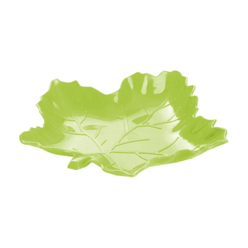 Maple Leaf Fruit Tray Plastic 23cm Green 1
