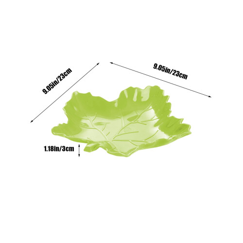 Maple Leaf Fruit Tray Plastic 23cm Green 2