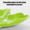 Maple Leaf Fruit Tray Plastic 23cm Green 4