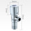 Stainless Steel Angle Valve Single Handle Electroplating Wire Drawing Angle Valve,Three Round Plated Cold Water 3
