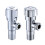 Stainless Steel Angle Valve Single Handle Electroplating Wire Drawing Angle Valve,Three Round Plated Cold Water 6