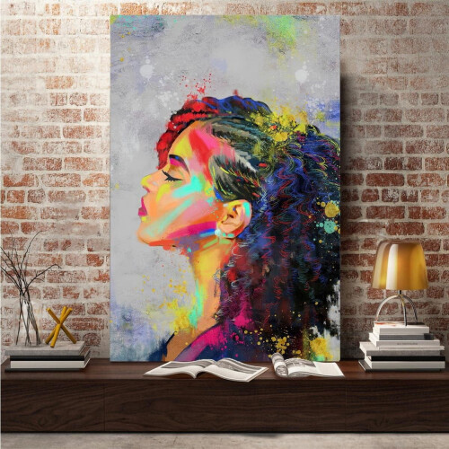 Black Queen Canvas Wall Art 12x18 in 1