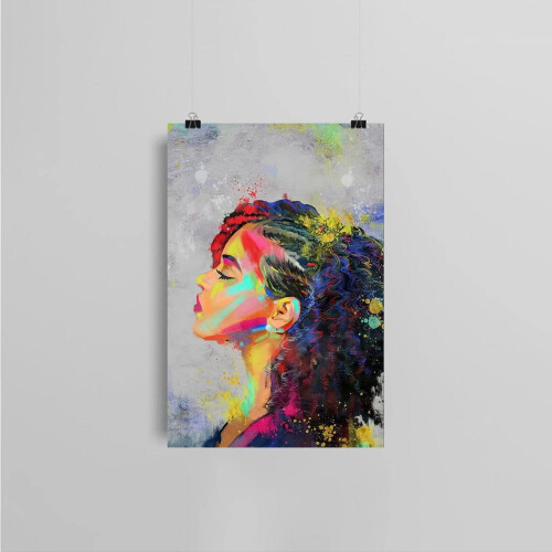Black Queen Canvas Wall Art 12x18 in 2