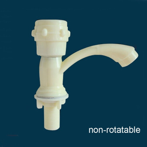 Plastic Kitchen Single Cold Sink Faucet Vertical Faucet,Hand Wheel 1