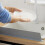 Silicone Kitchen Sink Splash Guard Countertop Water Blocking Splashback(White) 3