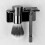 1pc Self-Adhesive Acrylic Bathroom Wall Razor Storage Stand 3