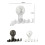 Multifunctional suction cup hook for household use, non-marking adhesive hook (transparent grey). 2