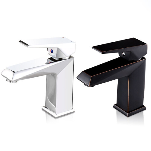 Rubinetto per bagno con acqua calda e fredda, colore nero, codice 99508. 2