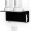 Acrylic Wall-mounted Bathroom Electric Toothbrush Holder(Black) 2