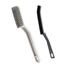 2PCS Multifunctional Floor Seam Brush, New 2 in 1 Clip Hair Window Cleaning Brush for Wall, Bathroom Corner Gap Brush Crevice Cleaning Brush