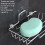 Stainless Steel Wall-Mounted Bathroom Soap Storage Rack, Single Layer With Sticker 3