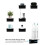 Acrylic Wall-mounted Bathroom Electric Toothbrush Holder(Black) 6