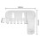 Magic Sticker Plastic Toiletry Makeup Storage Box Transparent Home Creative Organizing Box,Specification: Shallow Style 2