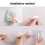 Magic Sticker Plastic Toiletry Makeup Storage Box Transparent Home Creative Organizing Box,Specification: Shallow Style 5