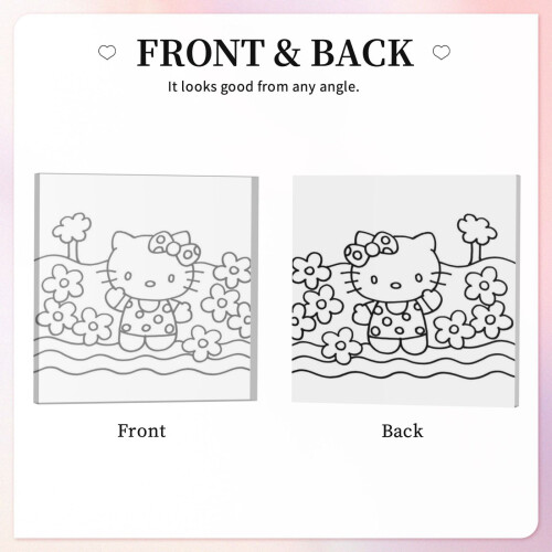 Hello Kitty Acrylic Plaque with Inspirational Quote 1