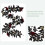 Black Halloween Rose Garland 180cm 3