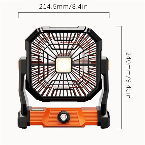 Fankiway Camping USB Loftventilator med Lys 1 stk. 2