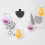 Fridge Magnets Decorative Magnets Flower Vase Refrigerator-2 7