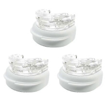 An anti-snoring mouth guard improves sleeping by preventing teeth bruxism, a sleeping anti-snore and apnea snoring device.
