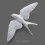 Swallow Wall Decoration Resin 24.5 cm 2