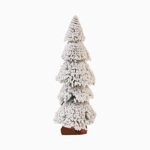 Mini pine needle tower snow pine tree desktop ornament 1 2