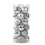 Christmas tree ball ornament silver 80mm 2