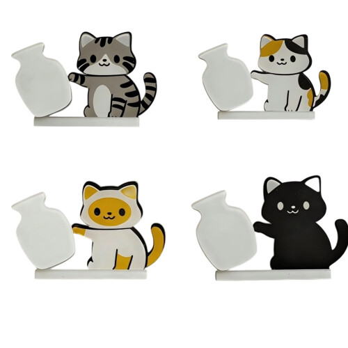 Fridge Magnets Cats Vase Refrigerator Magnets-siamese cat 1